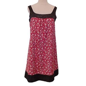 Handmade Floral Shift Satiny Dress NEW- Sz. M/L